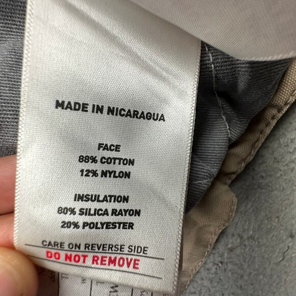 Ariat FR Jacket Mens XL NFPA 2112 CAT 4 Heavy Utility Coat Tan Khaki Canvas - Picture 16 of 16